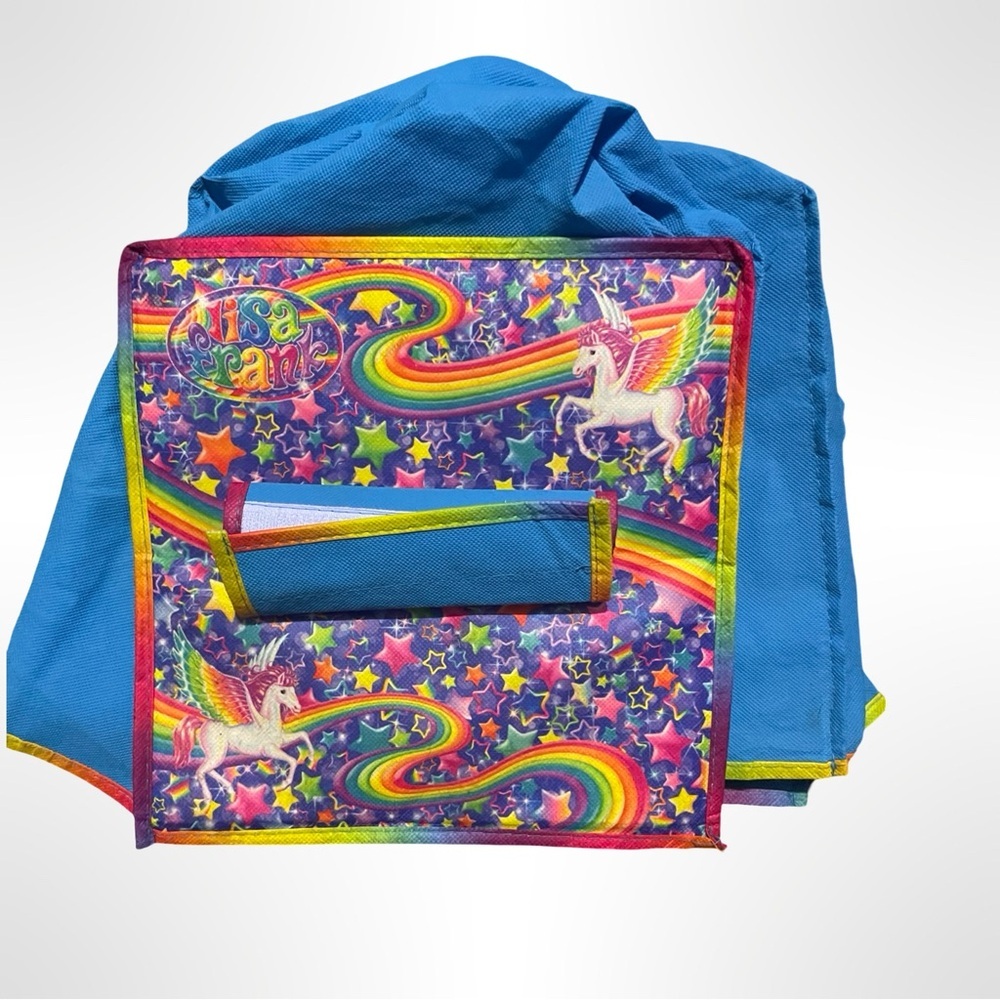 Lisa Frank Six Pockets‎ Blue Closet Organizer 46" Long x 12" x12" Unicorn